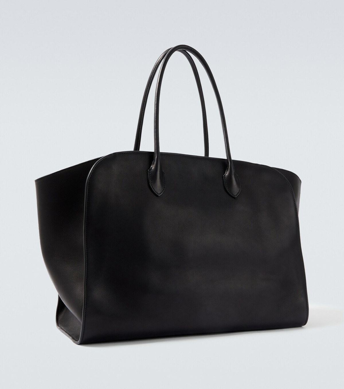 マルロー　MARLO TOTE BAG ブラック　17 シボあり The Row Marlo 17 leather tote bag The Row