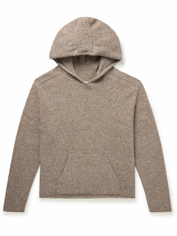 Photo: The Row - Yuto Knitted Hoodie - Brown