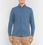 Brunello Cucinelli - Button-Down Collar Cotton-Chambray Shirt - Men - Blue