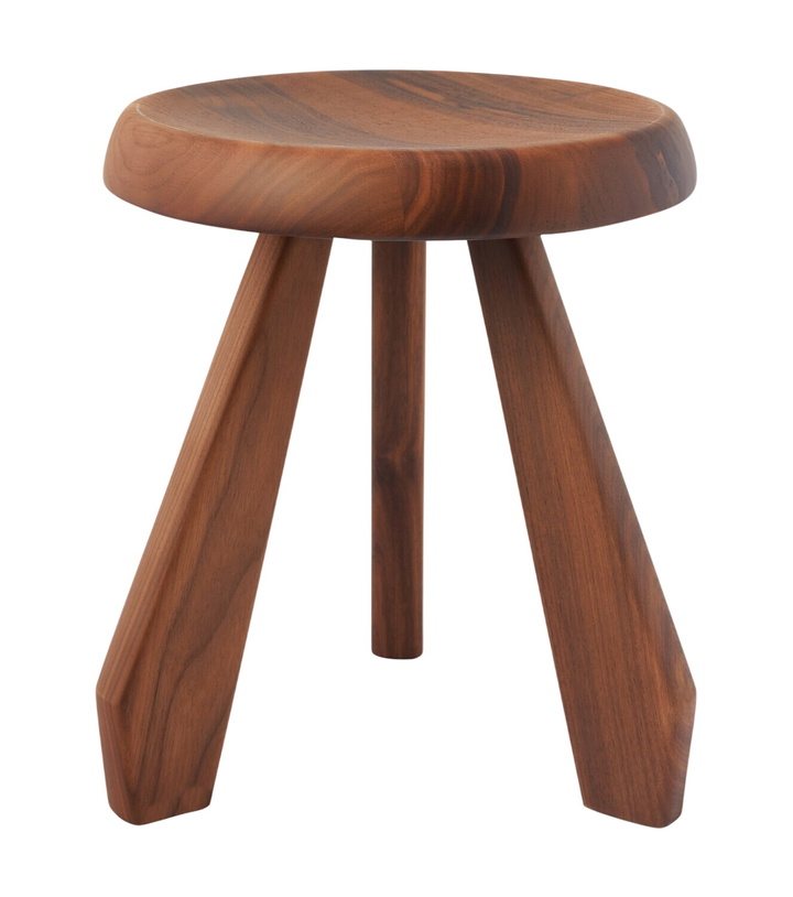Photo: Cassina Méribel walnut stool