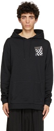 Raf Simons Black Fred Perry Edition Printed Patch Hoodie