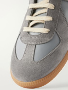 Maison Margiela - Replica Suede-Trimmed Leather Sneakers - Gray