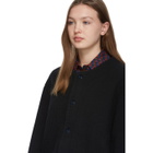 Chimala Black Quilted Cardigan