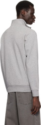 Stone Island Gray Logo Patch Sweater