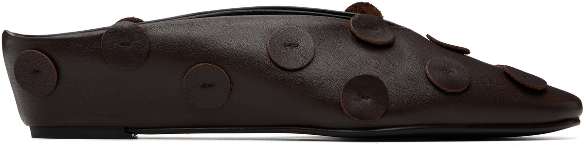 Paloma Wool Brown Fernanda Dots Mule Flats