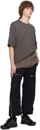 Attachment Gray Raw Edge T-Shirt