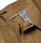 Rubinacci - Manny Pleated Linen Bermuda Shorts - Beige