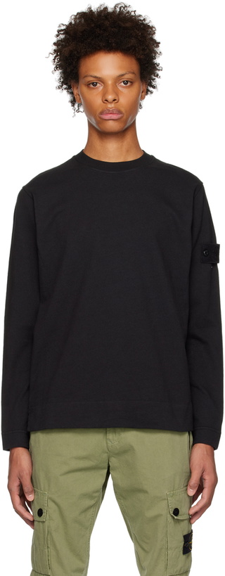 Photo: Stone Island Black Patch Sweatshirt