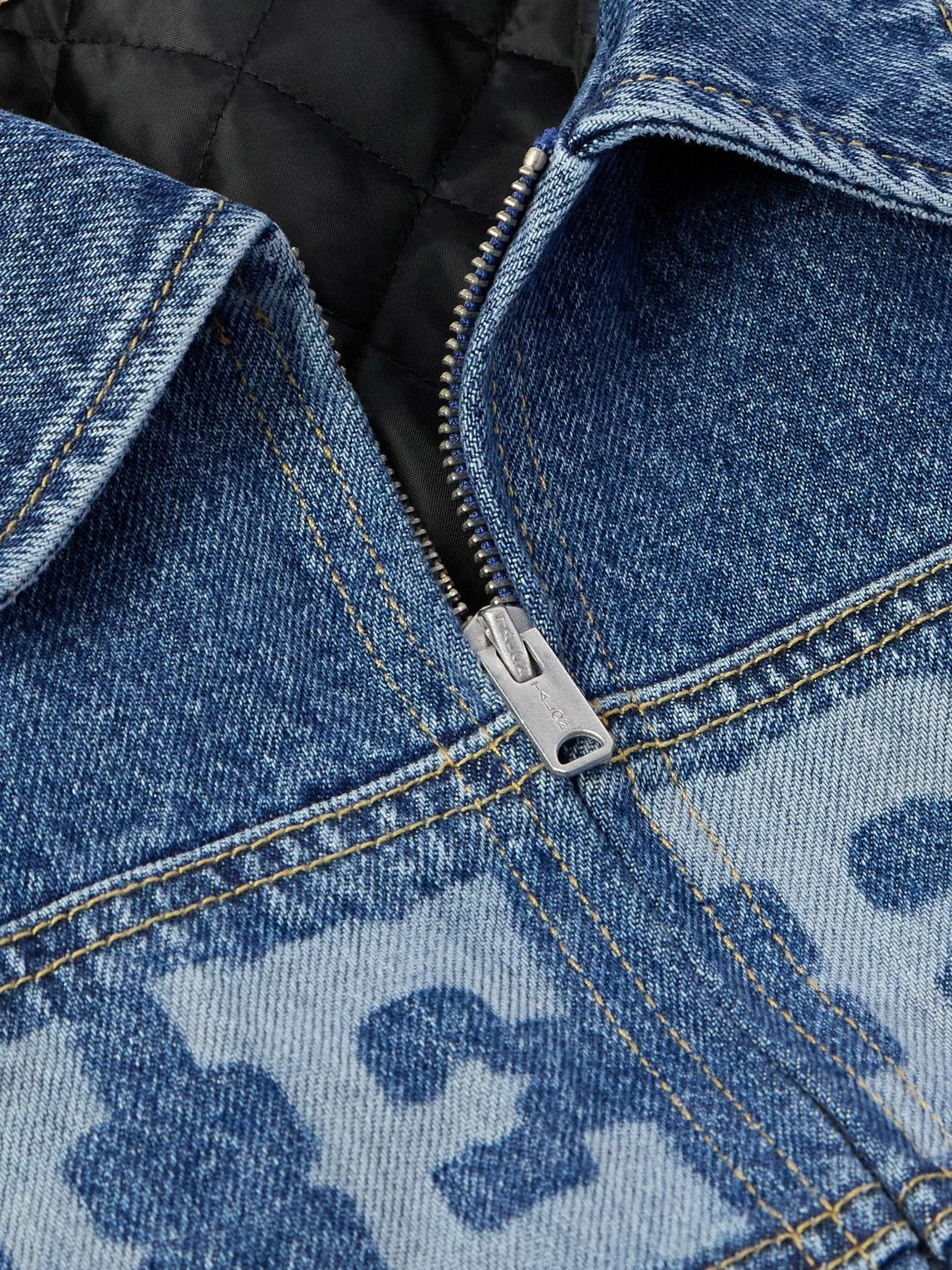 Cherry Los Angeles - Logo-Print Denim Blouson Jacket - Blue
