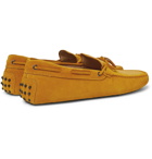 Tod's - Gommino Suede Driving Shoes - Yellow