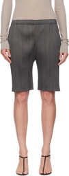 PLEATS PLEASE ISSEY MIYAKE Gray June Monthly Colors Shorts