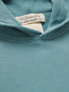 REMI RELIEF - Loopback Cotton-Jersey Hoodie - Blue