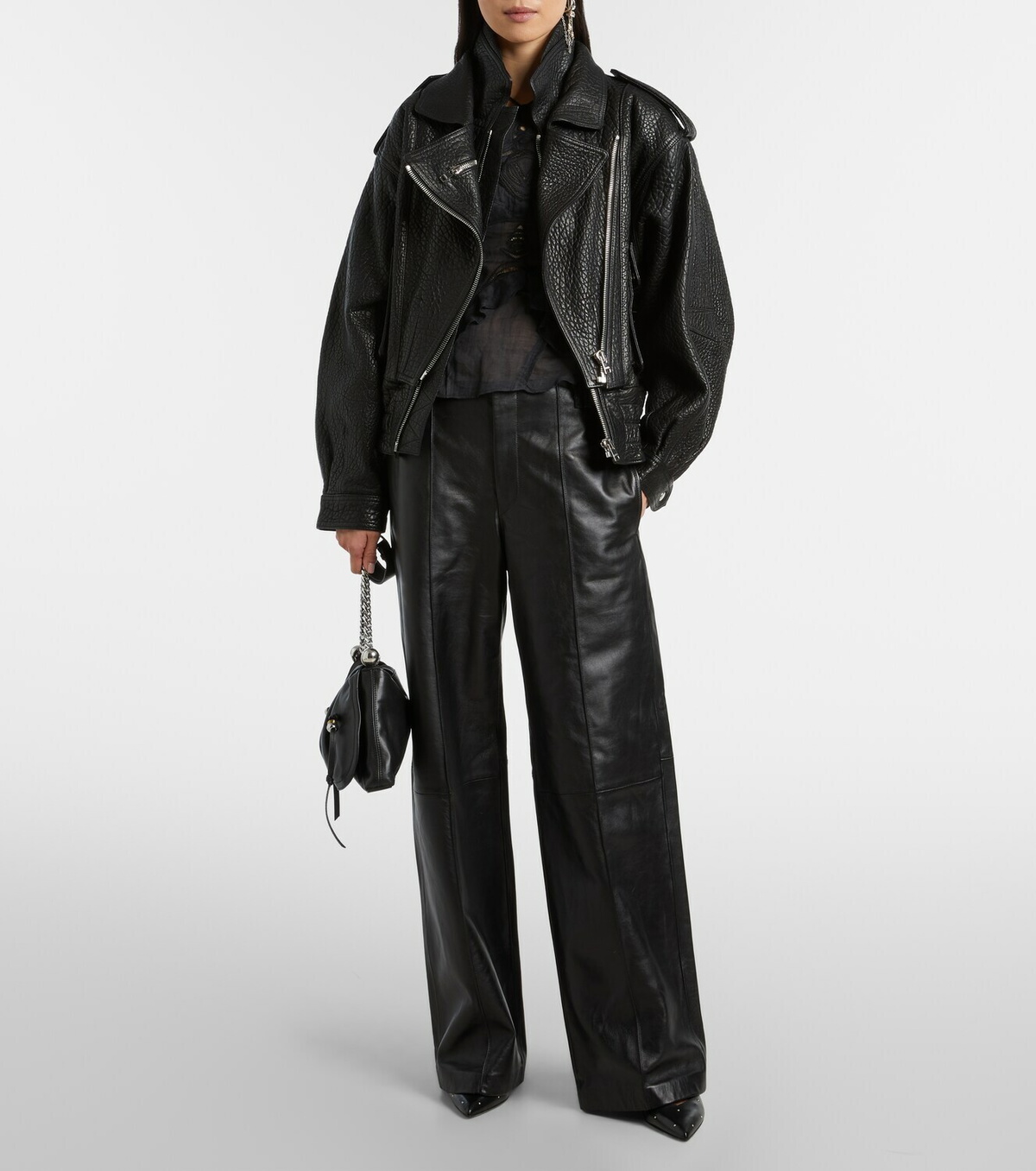 Isabel Marant Aneli leather biker jacket