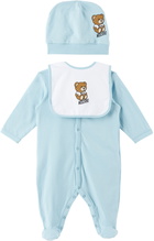 Moschino Baby Blue Three-Piece Set