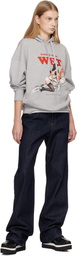 Stella McCartney Gray Jeff Koons Edition 'Slippery When Wet' Hoodie