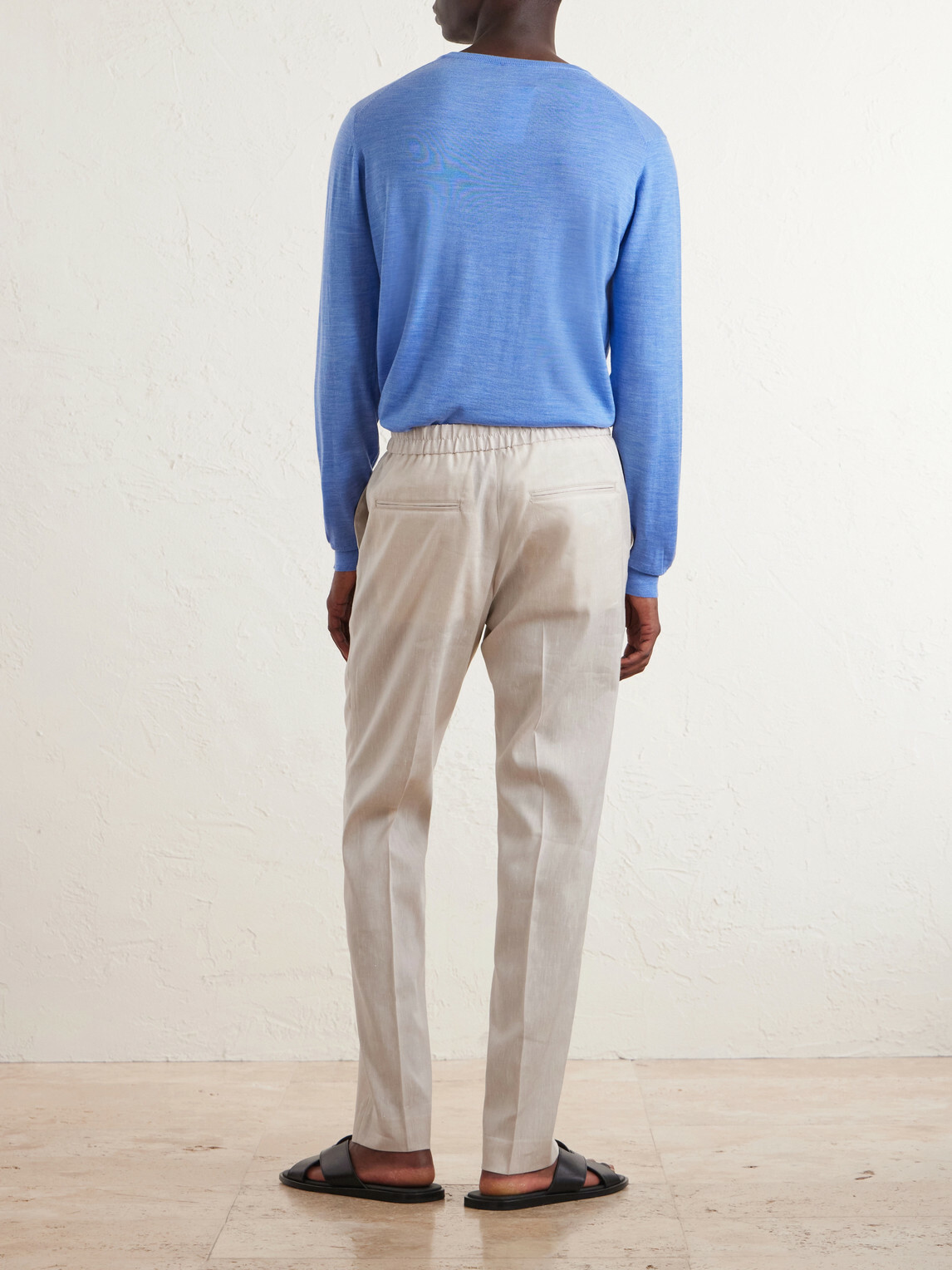 Paul Smith - Straight-Leg Linen and Wool-Blend Trousers - Neutrals