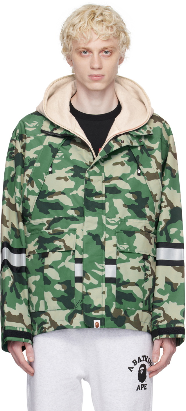 BAPE Green Woodland Camo Jacket