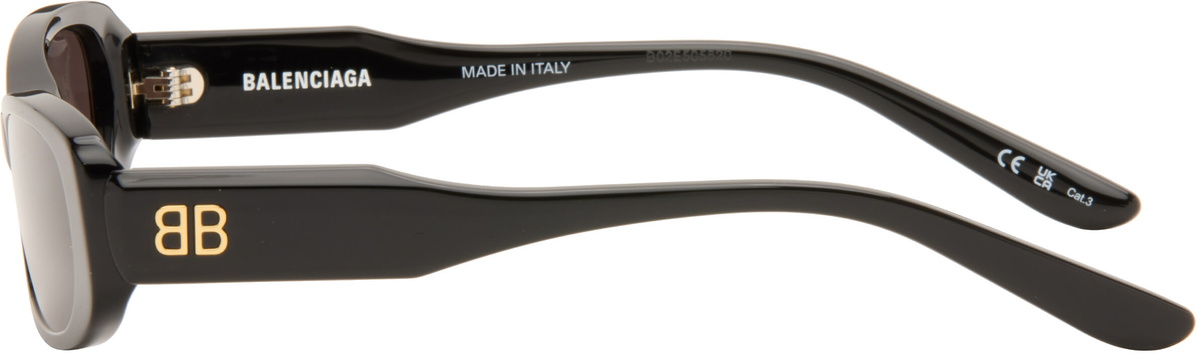 Balenciaga Black Rectangular Sunglasses