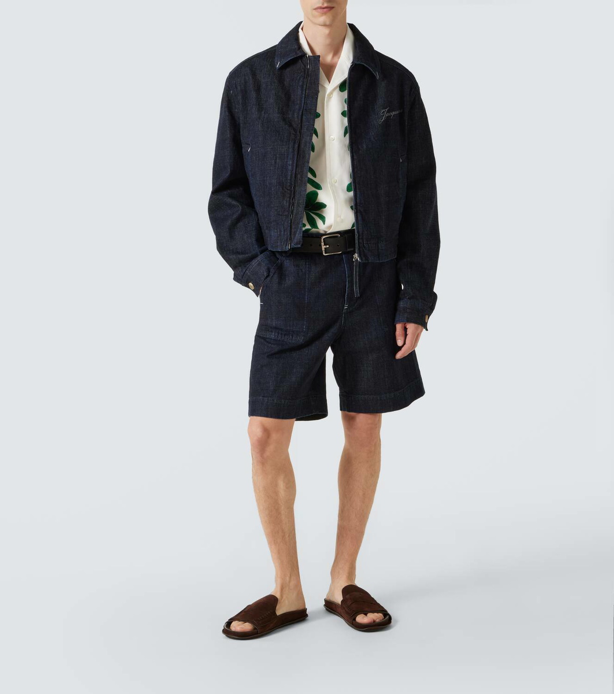 Jacquemus Mocassin suede slides