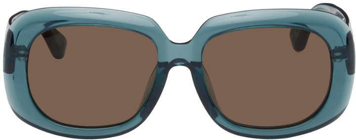 Photo: Dries Van Noten Blue Linda Farrow Edition 75 C3 Sunglasses