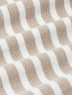 Lardini - Striped Cotton-Jersey T-Shirt - Neutrals