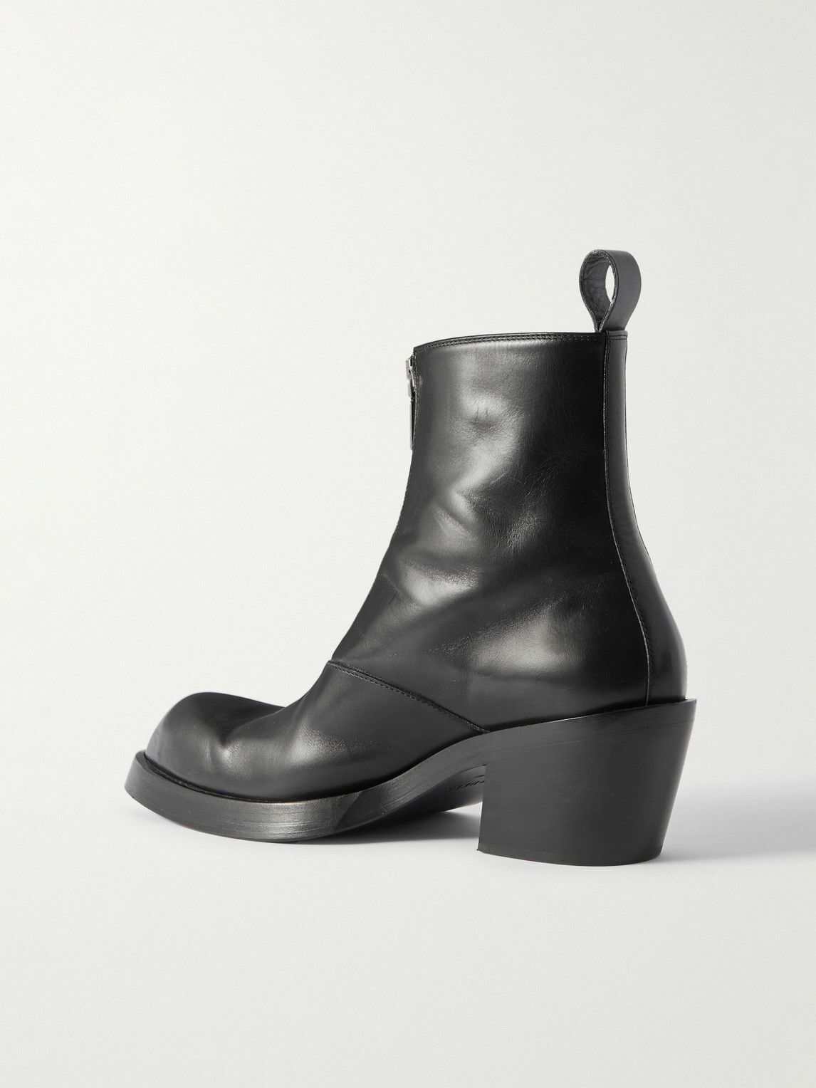 McQueen - Sparrow Leather Ankle Boots - Black