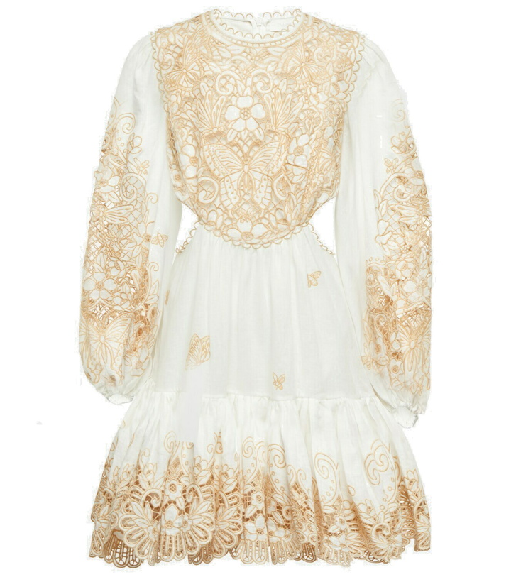 Photo: Zimmermann - Jeannie embroidered linen minidress