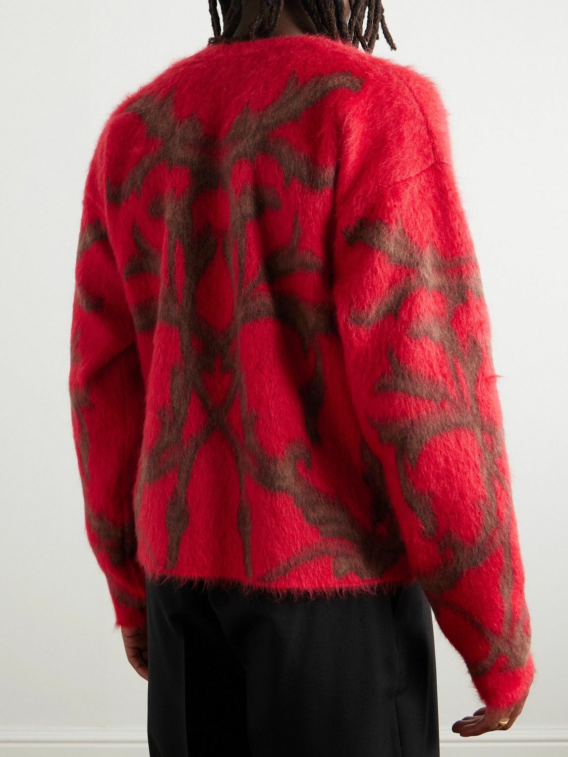 Versace - Barocco Brushed Jacquard-Knit Wool, Silk and Mohair