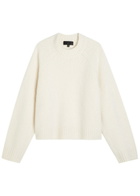 Nili Lotan Tomaso Cashmere and Silk-blend Jumper Ivory