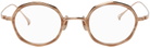 YUICHI TOYAMA. Rose Gold F.Brandt Glasses