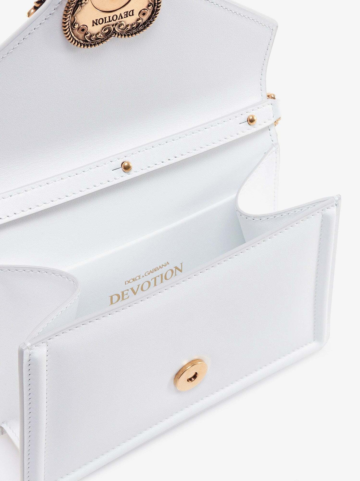 Dolce & Gabbana Small Devotion Bag White Womens Dolce & Gabbana