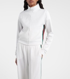 Gucci Ribbed-knit cropped sweatshirt