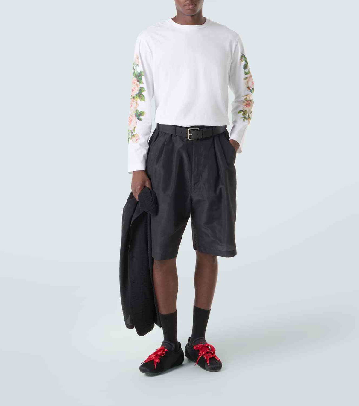 Simone Rocha Rose Bouquet cotton jersey T-shirt