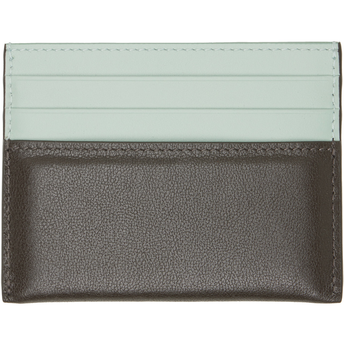 Givenchy Green & Brown Padded Cardholder