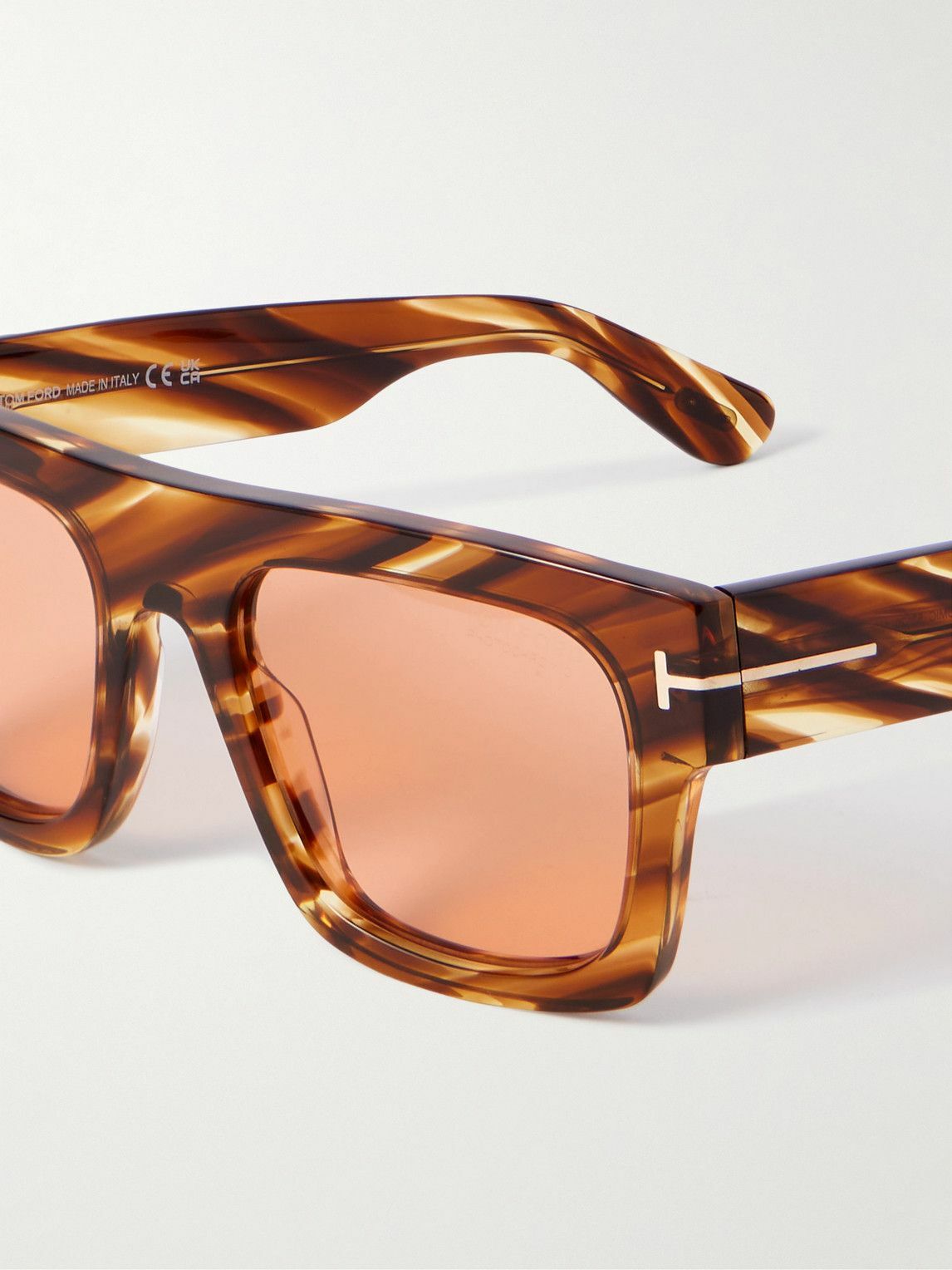 TOM FORD - Fausto Square-Frame Tortoiseshell Acetate Sunglasses