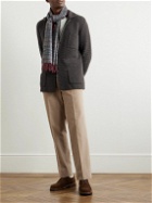 Anderson & Sheppard - Slim-Fit Textured Wool and Cashmere-Blend Cardigan - Brown