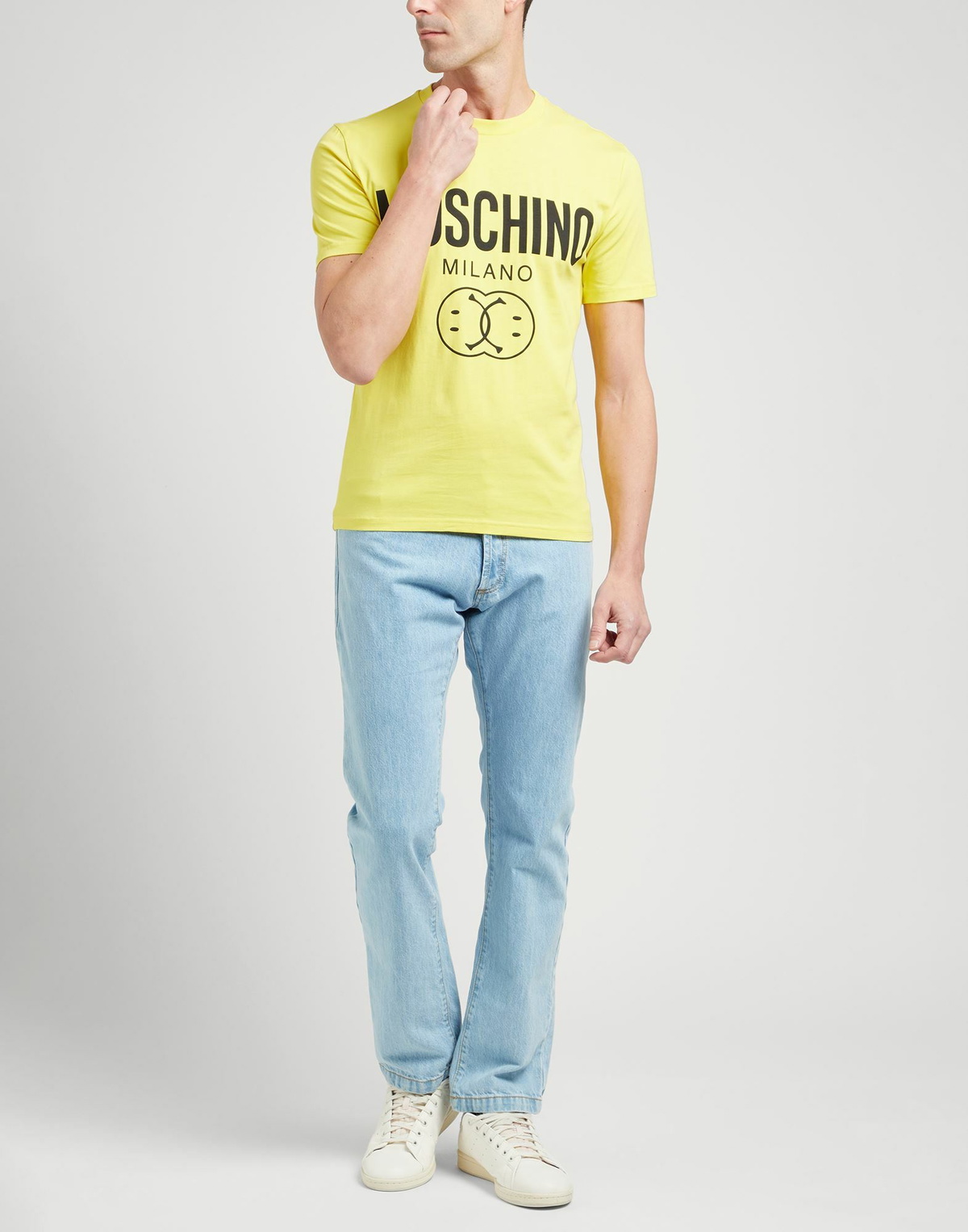 Moschino Mens T-shirt in Yellow