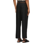BED J.W. FORD Black Cashmere Tapered Trousers