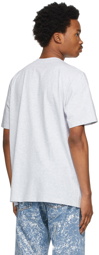 MSGM Grey Active Logo T-Shirt