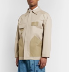 Nicholas Daley - Colour-Block Cotton Jacket - Neutrals