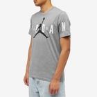 Air Jordan Men's Air Stretch T-Shirt in Carbon Heather/White/Black