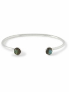 Mikia - A Silver Labradorite Cuff - Silver