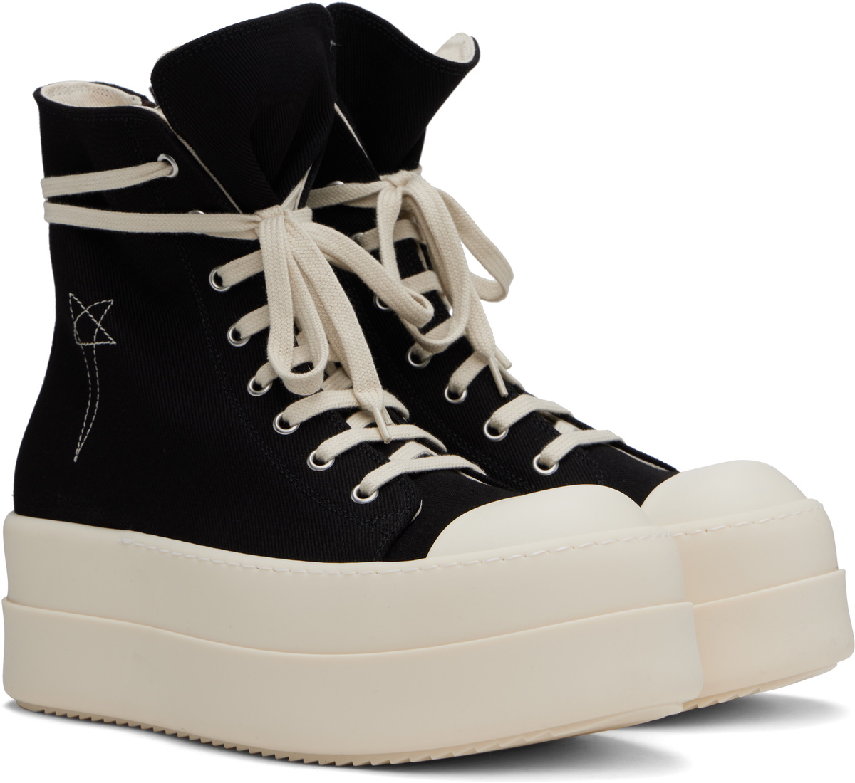 靴 DRKSHDW HOLLYWOOD DOUBLE BUMPER SNEAKERS Rick Owens DRKSHDW Black Hollywood Double Bumper Sneaks Sneakers
