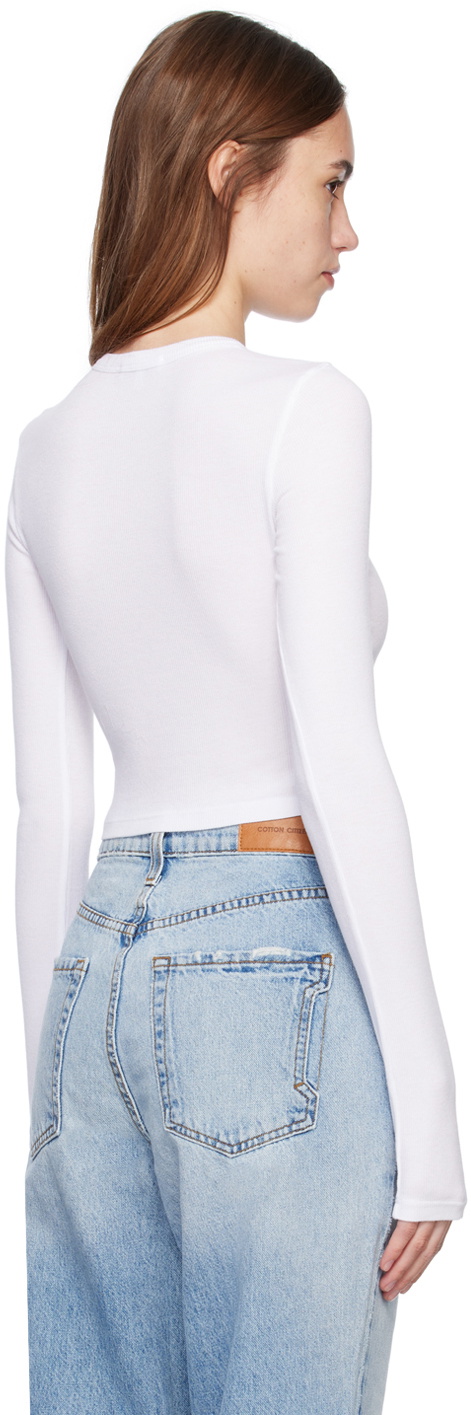 COTTON CITIZEN White Verona Long Sleeve T-Shirt