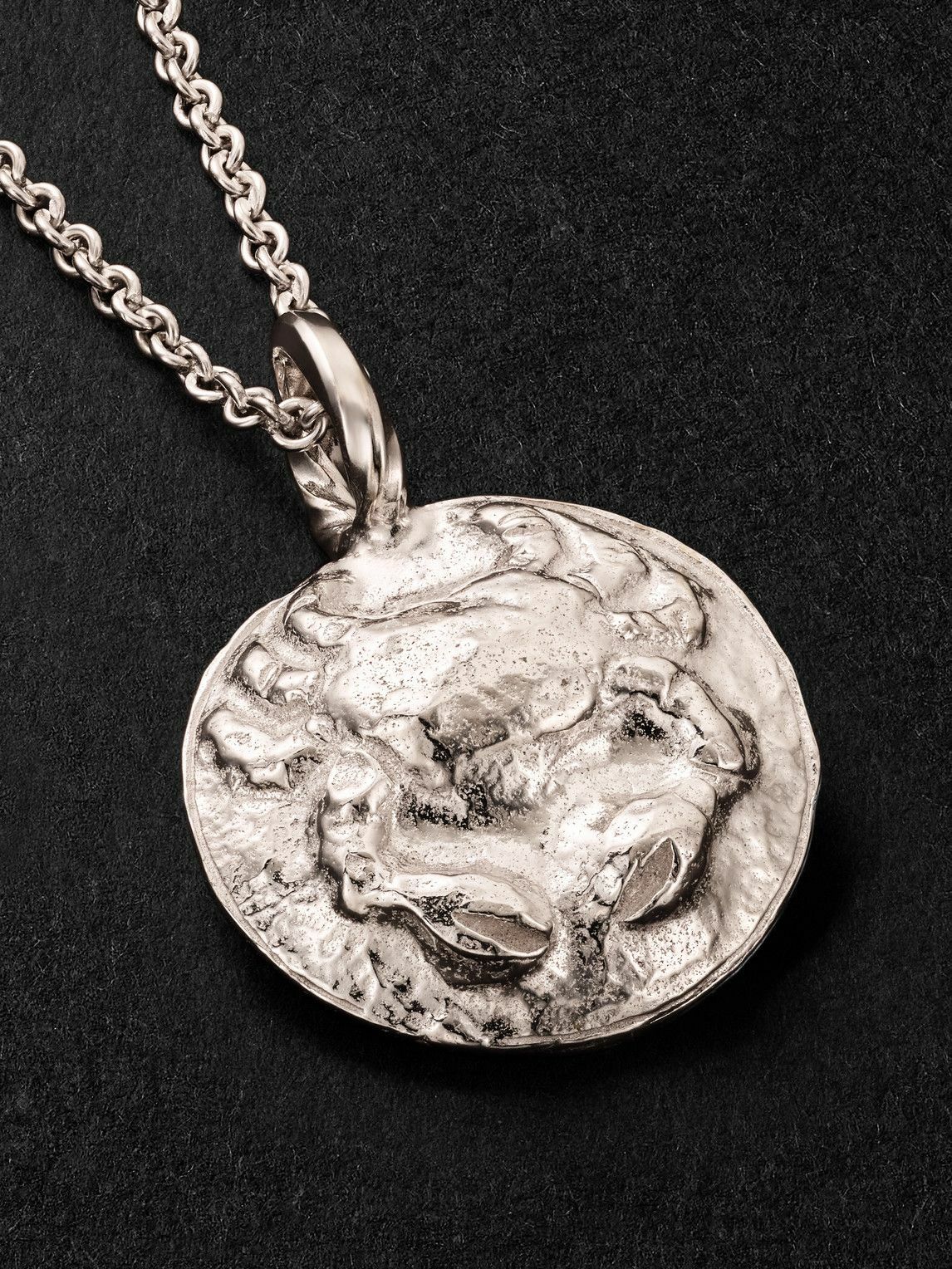 Elhanati - Star Sign Cancer White Gold Pendant Necklace