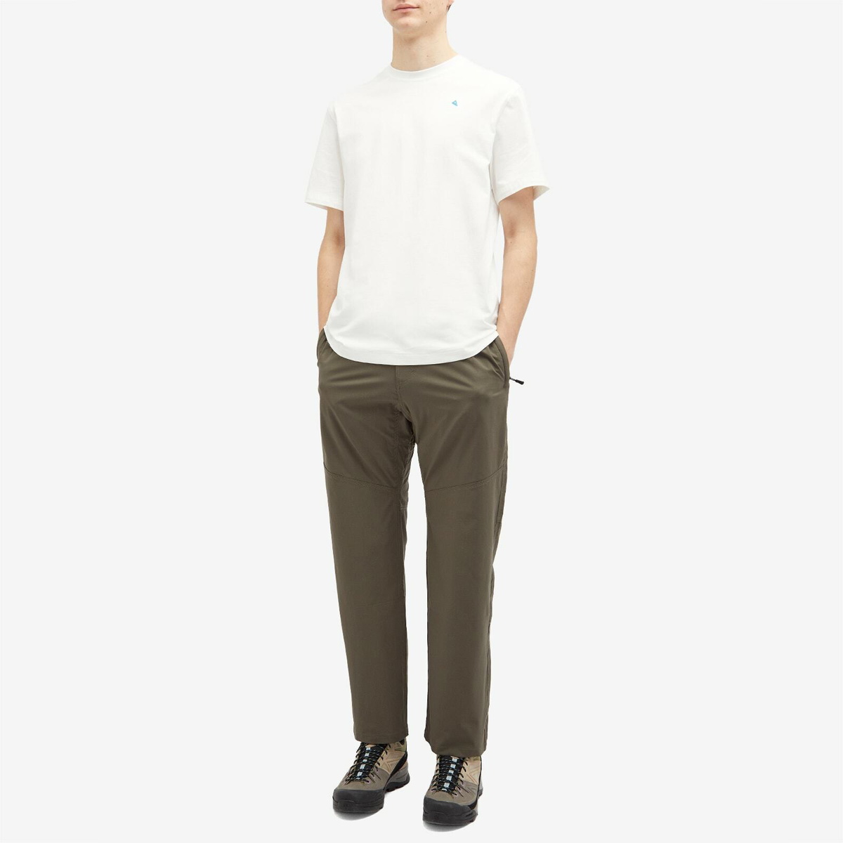Klättermusen Men's Root Logo T-Shirt in Snow