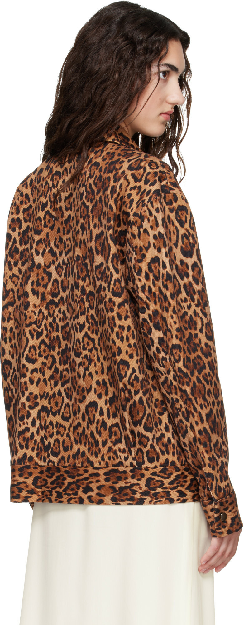 Anna Sui Tan Leopard Jacket
