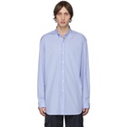 VETEMENTS Blue and White Stripe Anarchy Shirt