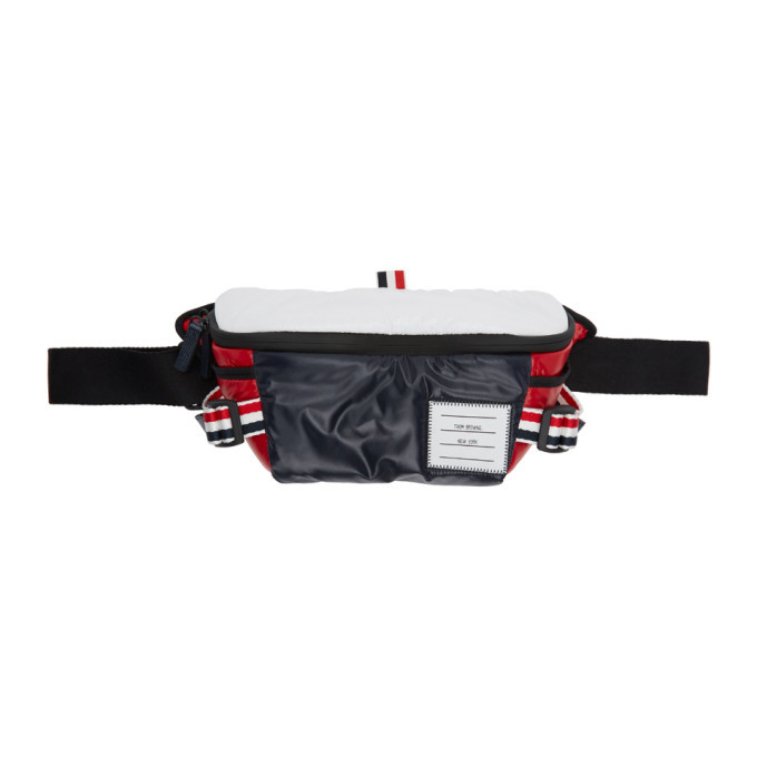 Photo: Thom Browne Red and Blue Ripstop Webbing Pouch