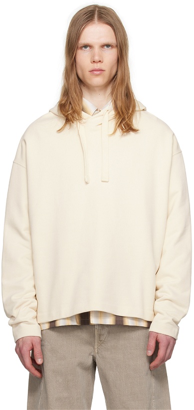Photo: LEMAIRE Off-White Minimal Hoodie